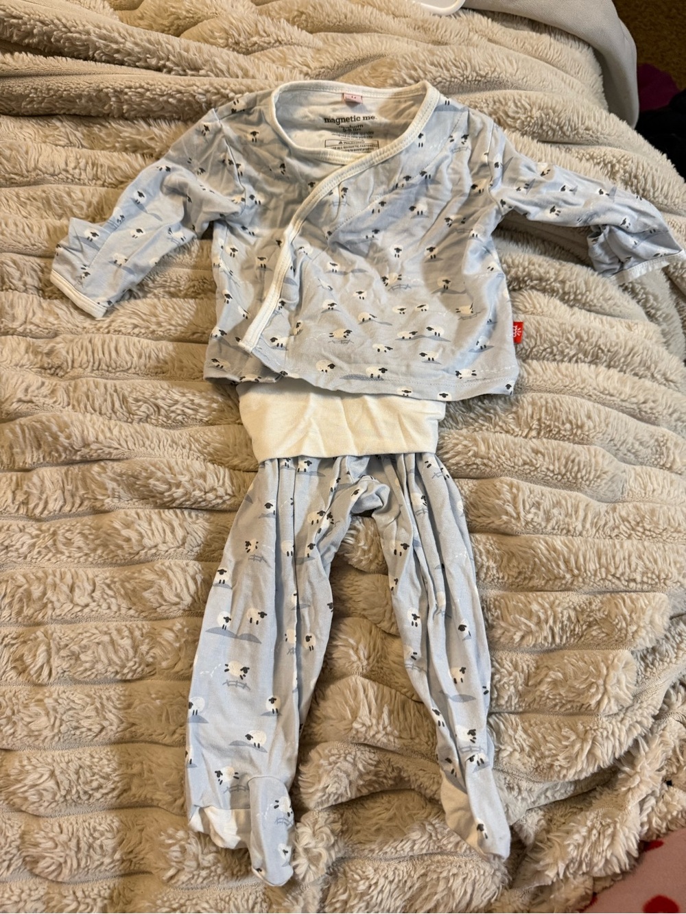 Magnetic Me Light Blue Pajama Set with Sheep Motif